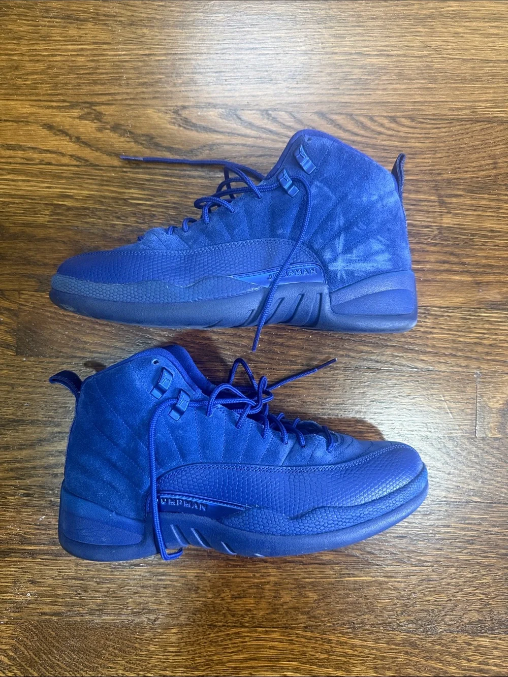 Nike Air Jordan 12 Retro “Deep Royal” Suede Basketball Shoes